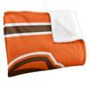 Bowling Green State University Wildcats Blanket, 50" x 60", Primary Logo Stripes, Silky Touch Super Soft Throw view 3