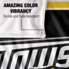 Towson University Tigers Blanket, 50" x 60", Primary Logo Stripes, Silky Touch Super Soft Throw view 4