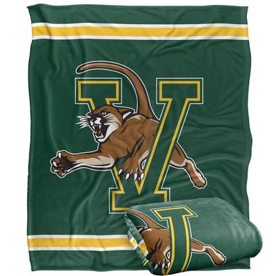 University of Vermont Catamounts Blanket, 50" x 60", Primary Logo Stripes, Silky Touch Super Soft Throw