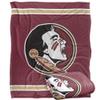 Florida State University Seminoles Blanket, 50" x 60", Primary Logo Stripes, Silky Touch Super Soft Throw view 1