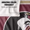 Florida State University Seminoles Blanket, 50" x 60", Primary Logo Stripes, Silky Touch Super Soft Throw view 4