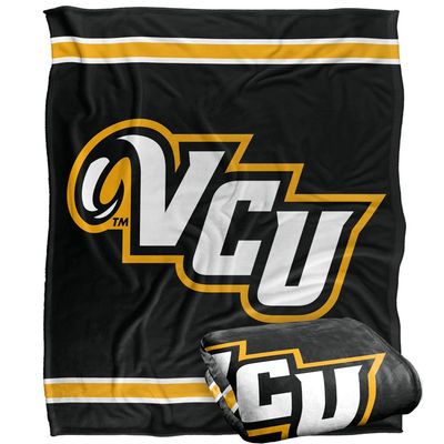 Virginia Commonwealth University Rams Blanket, 50" x 60", Primary Logo Stripes, Silky Touch Super Soft Throw