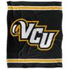 Virginia Commonwealth University Rams Blanket, 50" x 60", Primary Logo Stripes, Silky Touch Super Soft Throw view 2