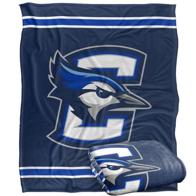 Creighton University Blue Jays Blanket, 50" x 60", Primary Logo Stripes, Silky Touch Super Soft Throw