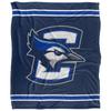 Creighton University Blue Jays Blanket, 50" x 60", Primary Logo Stripes, Silky Touch Super Soft Throw view 2