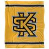 Kennesaw State University Owls Blanket, 50" x 60", Primary Logo Stripes, Silky Touch Super Soft Throw view 2