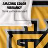 Kennesaw State University Owls Blanket, 50" x 60", Primary Logo Stripes, Silky Touch Super Soft Throw view 4