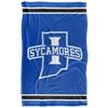 Indiana State University Sycamores Blanket, 36" x 58", Primary Logo Stripes, Silky Touch Super Soft Throw view 2