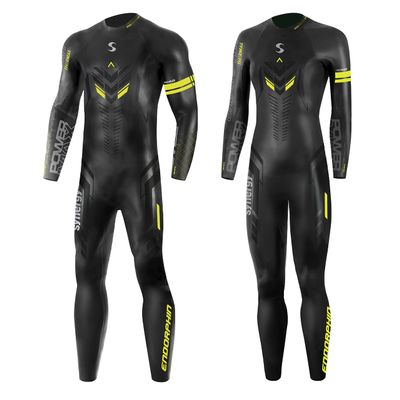Synergy Triathlon Wetsuit 5/3mm - Endorphin Thermal Full Sleeve Smoothskin Neoprene for Open Water Swimming (Men's, M1)