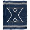 Xavier University Muskateers Blanket, 50" x 60", Primary Logo Stripes, Silky Touch Super Soft Throw view 2
