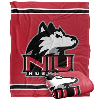 Northern Illinois University Huskies Blanket, 50" x 60", Primary Logo Stripes, Silky Touch Super Soft Throw