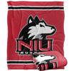 Northern Illinois University Huskies Blanket, 50" x 60", Primary Logo Stripes, Silky Touch Super Soft Throw view 1
