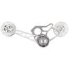 London Craftwork for Brompton Chain Tensioner Derailleur Rear Pulley Speed Hub Silver view 1