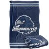 Monmouth Univeristy Hawks Blanket, 36" x 58", Primary Logo Stripes, Silky Touch Super Soft Throw view 1