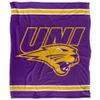 University of Northern Iowa Panthers Blanket, 50" x 60", Primary Logo Stripes, Silky Touch Super Soft Throw view 2