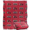 Miami University Redhawks Blanket, 50" x 60", Logo Pattern, Silky Touch Super Soft Throw view 1