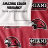 Miami University Redhawks Blanket, 50" x 60", Logo Pattern, Silky Touch Super Soft Throw view 4