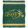 North Dakota State Univeristy Buffaloes Blanket, 50" x 60", Primary Logo Stripes, Silky Touch Super Soft Throw view 2