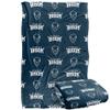 Howard University Bison Blanket, 36" x 58", Logo Pattern, Silky Touch Super Soft Throw view 1