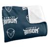 Howard University Bison Blanket, 36" x 58", Logo Pattern, Silky Touch Super Soft Throw view 3