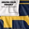 East Tennessee State University Lions Blanket, 36" x 58", Primary Logo Stripes, Silky Touch Super Soft Throw view 4
