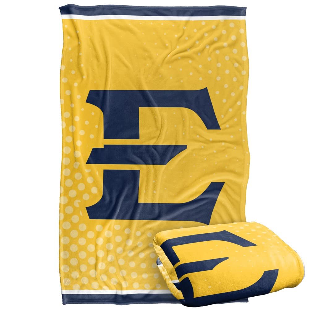 East Tennessee State University Lions Blanket, 36" x 58", Logo Dots, Silky Touch Super Soft Throw