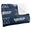 Xavier University Muskateers Blanket, 50" x 60", Logo Pattern, Silky Touch Super Soft Throw view 3