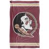 Florida State University Seminoles Blanket, 36" x 58", Primary Logo Stripes, Silky Touch Super Soft Throw view 2