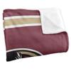 Florida State University Seminoles Blanket, 36" x 58", Primary Logo Stripes, Silky Touch Super Soft Throw view 3