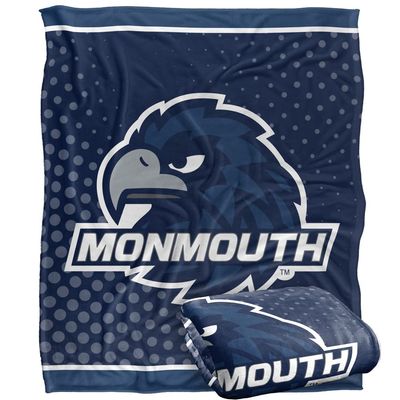 Monmouth Univeristy Hawks Blanket, 50" x 60", Logo Dots, Silky Touch Super Soft Throw