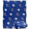 Louisiana Tech Bulldogs Blanket, 50" x 60", Logo Pattern, Silky Touch Super Soft Throw view 1