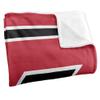 Miami University Redhawks Blanket, 50" x 60", Primary Logo Stripes, Silky Touch Super Soft Throw view 3