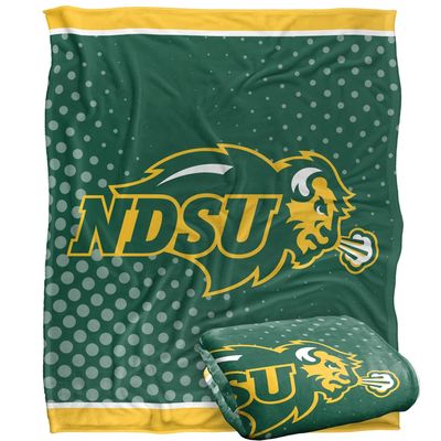 North Dakota State Univeristy Buffaloes Blanket, 50" x 60", Logo Dots, Silky Touch Super Soft Throw