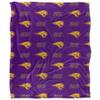 University of Northern Iowa Panthers Blanket, 50" x 60", Logo Pattern, Silky Touch Super Soft Throw view 2