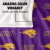 University of Northern Iowa Panthers Blanket, 50" x 60", Logo Pattern, Silky Touch Super Soft Throw view 4