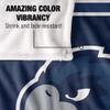 Monmouth Univeristy Hawks Blanket, 50" x 60", Primary Logo Stripes, Silky Touch Super Soft Throw view 4