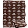 St. Bonaventure University Bonnies Blanket, 50" x 60", Logo Pattern, Silky Touch Super Soft Throw view 1