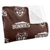 St. Bonaventure University Bonnies Blanket, 50" x 60", Logo Pattern, Silky Touch Super Soft Throw view 3