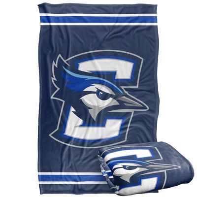 Creighton University Blue Jays Blanket, 36" x 58", Primary Logo Stripes, Silky Touch Super Soft Throw