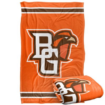 Bowling Green State University Wildcats Blanket, 36" x 58", Primary Logo Stripes, Silky Touch Super Soft Throw