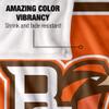 Bowling Green State University Wildcats Blanket, 36" x 58", Primary Logo Stripes, Silky Touch Super Soft Throw view 4