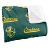 Clarkson University Golden Knights Blanket, 36" x 58", Logo Pattern, Silky Touch Super Soft Throw view 3