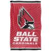 Ball State University Cardinals Blanket, 36" x 58", Logo Dots, Silky Touch Super Soft Throw view 2
