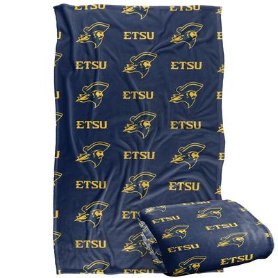East Tennessee State University Lions Blanket, 36" x 58", Logo Pattern, Silky Touch Super Soft Throw