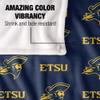 East Tennessee State University Lions Blanket, 36" x 58", Logo Pattern, Silky Touch Super Soft Throw view 4