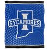 Indiana State University Sycamores Blanket, 50" x 60", Logo Dots, Silky Touch Super Soft Throw view 2