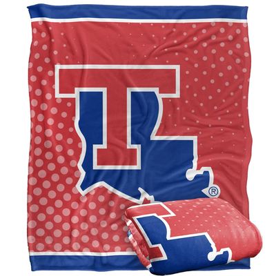 Louisiana Tech Bulldogs Blanket, 50" x 60", Logo Dots, Silky Touch Super Soft Throw