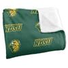 North Dakota State Univeristy Buffaloes Blanket, 50" x 60", Logo Pattern, Silky Touch Super Soft Throw view 3
