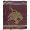 Texas State University Bobcats Blanket, 50" x 60", Primary Logo Stripes, Silky Touch Super Soft Throw view 2