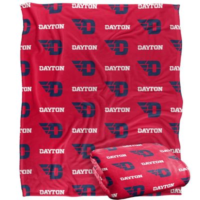 University of Dayton Flyers Blanket, 50" x 60", Logo Pattern, Silky Touch Super Soft Throw